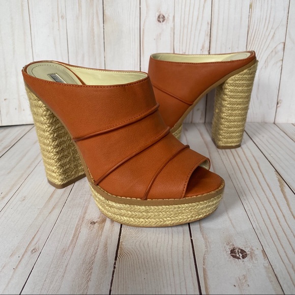 BCBGeneration Shoes - BCBGeneration Cecely open toe high heel mule 8